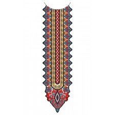 Boat Neck Embroidery Design 24143