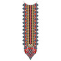 Vibrant Iberian Neckline Medallion Embroidery Design