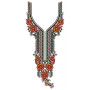 Italian Folk Floral Yoke Embroidery Design