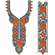 Pretty Neck Design In Embroidery 24434 Pretty Neck Design In Embroidery 24434