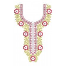 Handwork Space Embroidery Neck Design 24436