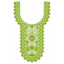 Only DST Neck Embroidery Design 24483