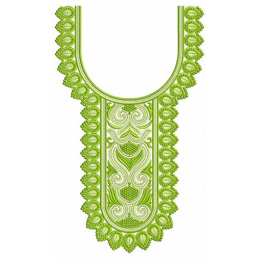 Only DST Neck Embroidery Design 24483