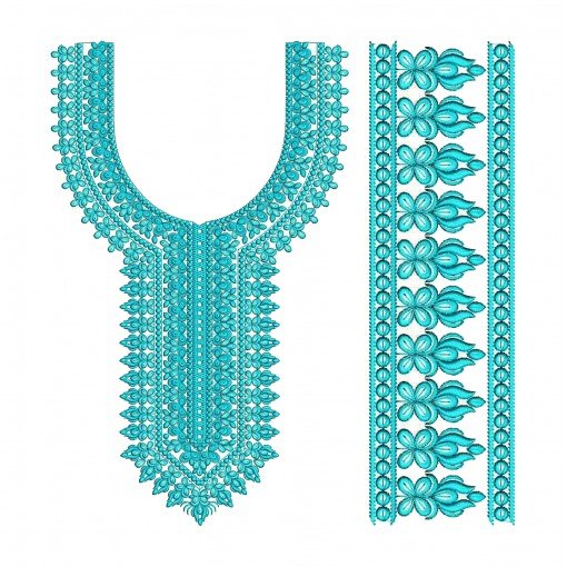 Lavish Neck Embroidery Design 24493 Lavish Neck Embroidery Design 24493