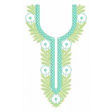 Sculpture Run Handwork Neck Embroidery Design 24995