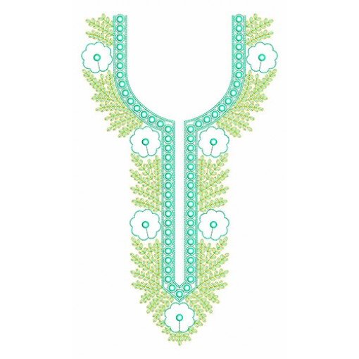 Sculpture Run Handwork Neck Embroidery Design 24995