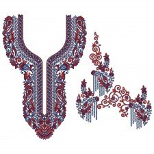 Splendid Fraught Neck Embroidery Design 24518 Splendid Fraught Neck Embroidery Design 24518
