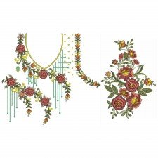 Congenial Neck Embroidery Design 24530 Congenial Neck Embroidery Design 24530