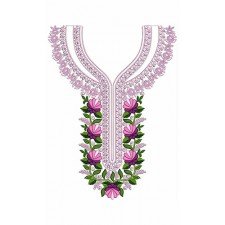 Blade Cutting Flower Embroidery Design 24560