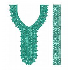 Spiral Lined Simple Neck Embroidery Design 24567 Spiral Lined Simple Neck Embroidery Design 24567