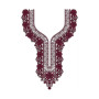 Single Colored Flowery Embroidery Design
