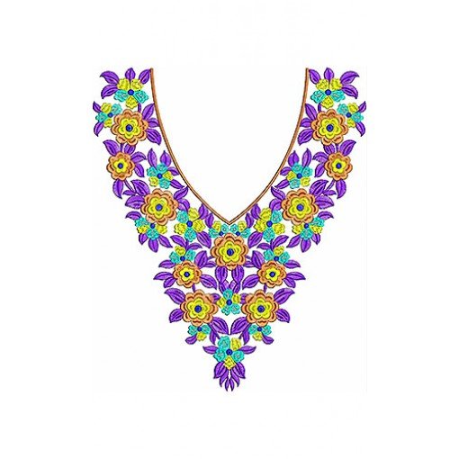 Floral Cheongsam Top Tunic Embroidery Design