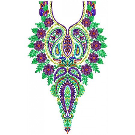 Latest Farasha Jalabiya Galebiya Neck Embroidery Design