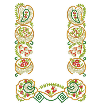 Statement Fusion Fashion Top Embroidery Design