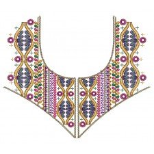 25200 Neck Embroidery Design