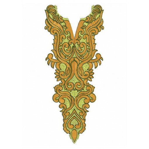 25201 Neck Embroidery Design