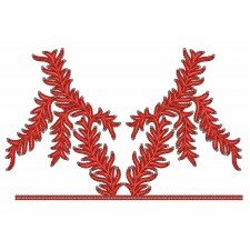 25202 Neck Embroidery Design