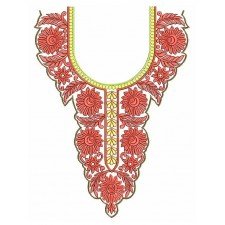25204 Neck Embroidery Design