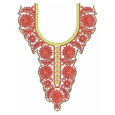 Neck Embroidery Design