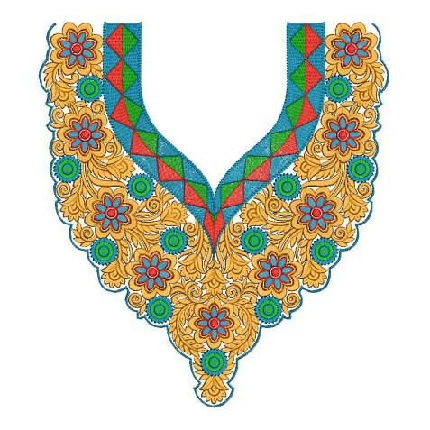 Neck Embroidery Design