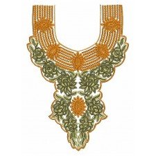 25206 Neck Embroidery Design