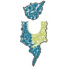 25207 Neck Embroidery Design