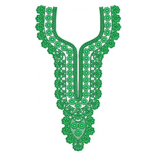 25208 Neck Embroidery Design