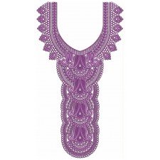 Churidar Dress Neck Embroidery Design 25795