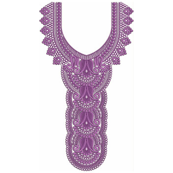 The Layered Cascade Embroidery Design