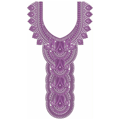 The Layered Cascade Embroidery Design