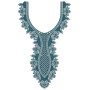 Intrigue Trellis Neck Embroidery Design