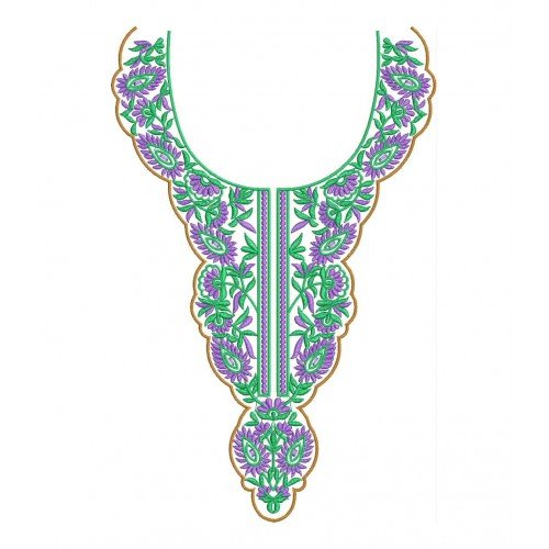 Neck Embroidery Design DST 25935