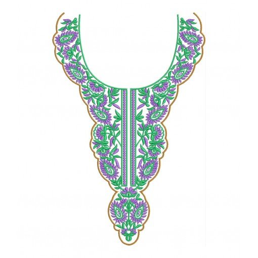 Neck Embroidery Design DST 25935