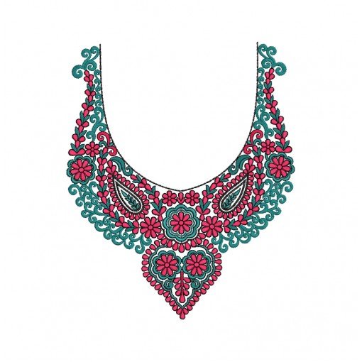 New Neck Embroidery Design 25971