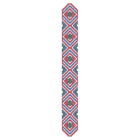Slavic Diamond Band Embroidery Design
