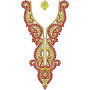 France Queen Style Yoke Embroidery Design