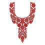 Boho Chic Neck Yoke Gala Sequin Embroidery Design