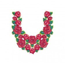 Creative Pashtun Rose Embroidery Dress Kurti Tunic Design
