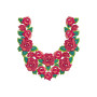 Creative Pashtun Rose Embroidery Dress Kurti Tunic Design