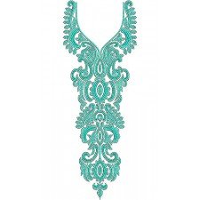 Arabian Jalabiya Single Thread Color Embroidery Design Arabian Jalabiya Single Thread Color Embroidery Design