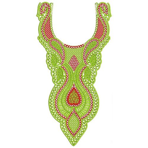 New Neck Embroidery Design 30087