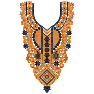 Churidar Neck Embroidery Work