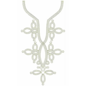 Marrakesh Knot Neck Embroidery Design