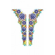 New Neck Embroidery Design 30328
