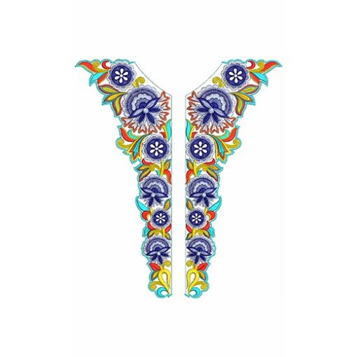 New Neck Embroidery Design 30328