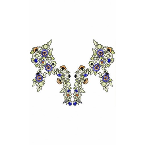 New Neck Embroidery Design 30393
