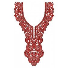 Exquisite Embroidery Design of Neck-Yoke-Gala Exquisite Embroidery Design of Neck-Yoke-Gala
