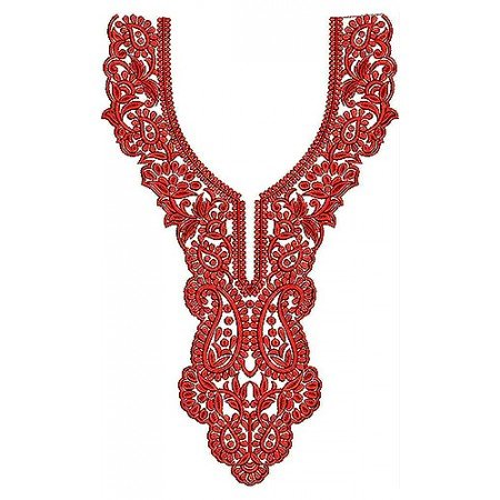 Exquisite Embroidery Design of Neck-Yoke-Gala