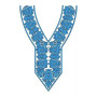 Floral Mesh Tee Front Embroidery Design