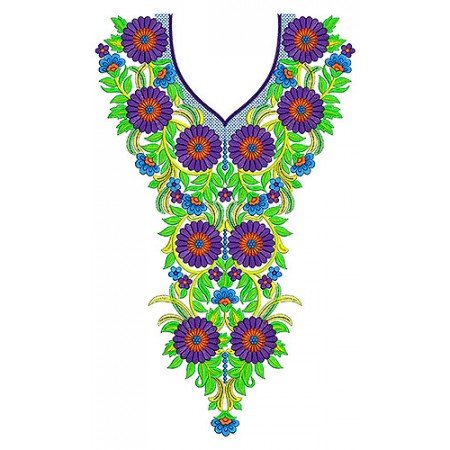 The Ember Dress Embroidery Design Neck Yoke Gala
